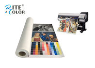 Kunst-Tintenstrahl-bedruckbares Polyester-Gewebe-Rollengroßes Format 44 Zoll-Mattende