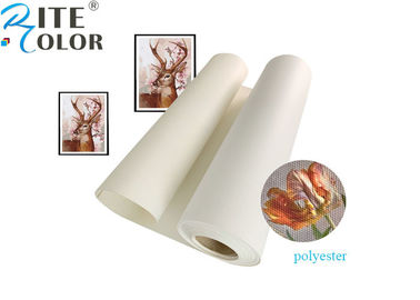 Leeres ausgedehntes Tintenstrahl-Segeltuch Rolls großes Format-wässriges Matt-Polyester-Segeltuch Rolls