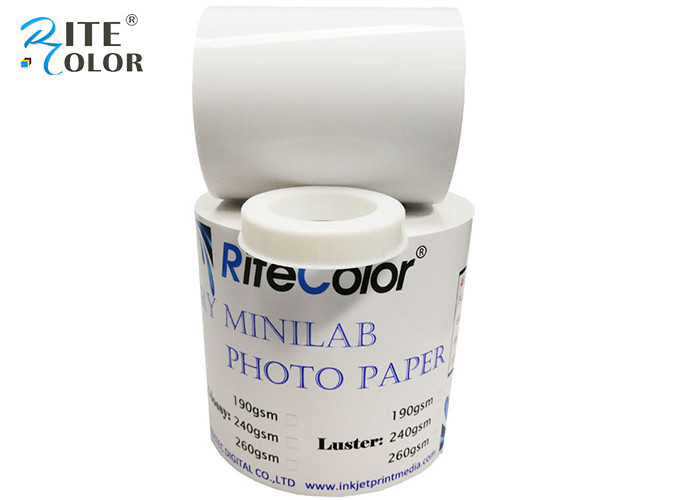 Trockenes glattes Foto-wasserdichter 260gsm 6 Papierzoll Labor-Minilab RC X 65 M