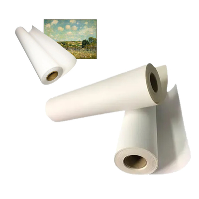 Wasserdichte Matte Tintenstrahl Polyester Leinwandrolle für Pigmentfarbenfarbendruck