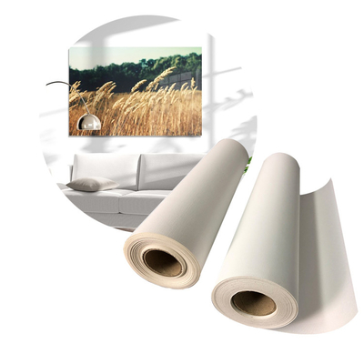 Wasserdichte Tintenstrahlmatte Baumwolldruck Leinwand Kunstroll Leere Leinwand