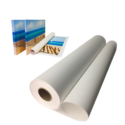 Latex / Öko-Lösungsmittel Inkjet Poly Baumwolle Leinwand Matte Finish für Großformatdruck