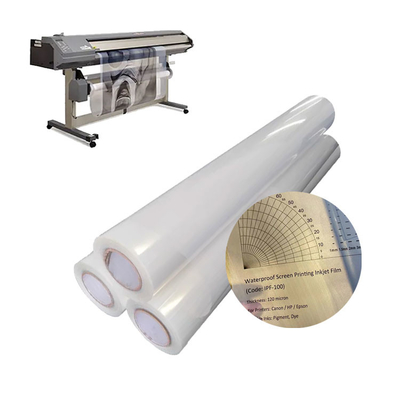 Großformat Inkjet Pet Wasserdicht Milch Transparenzfilm für Bildschirmdruck