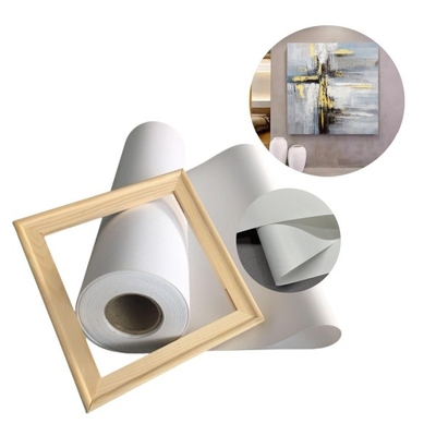 Wasserhaltige 220gm Matte Art Polyester Tintenstrahl Leinwandrolle zum Drucken