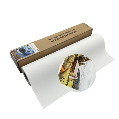 Druckfähige wasserdichte Matte 360gm Polycotton Tintenstrahl Leinwandrolle für Pigment/Färbemittel