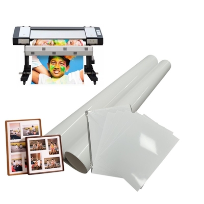 Professionelle Druckerei 240gm Mikroporöse glänzende RC Inkjet-Papierrolle für Inkjet-Drucker