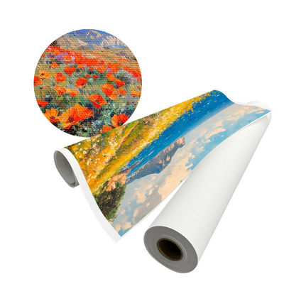 300 gm Polycotton-Leinwandrolle für Großformat-Drucker und Wandkunst