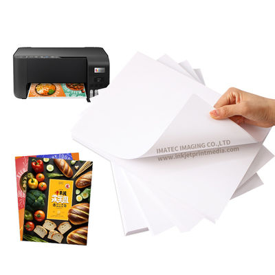 Pigment-Tintenstrahlpapier 135 gm Halbglänzendes Selbstklebpapier