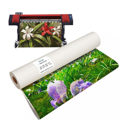 Wasserdicht glänzende Polycotton-Leinwand Wasseraufdruck 400gm Leinwandrolle