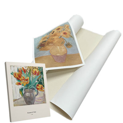 Eco-Solvent- und Latex-Druck-Inkjet-Polycotton-Leinwand, feine, strukturierte, matte Oberfläche, 380 g/m²
