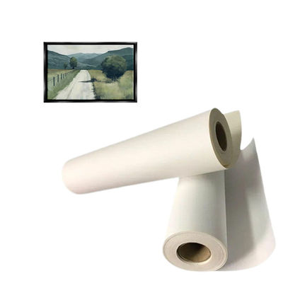 Öko-Lösungsmittel und Latex Druck Inkjet Polycotton Leinwand Feinstextur Glanz Oberfläche 380gsm