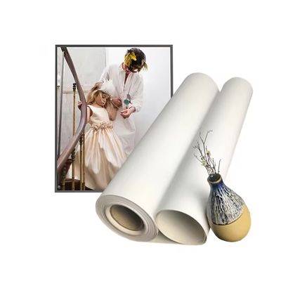 Eco-Solvent-Tintenstrahldruck 280 g/m² mattes Polyester-Leinwandrolle für Digitaldruck