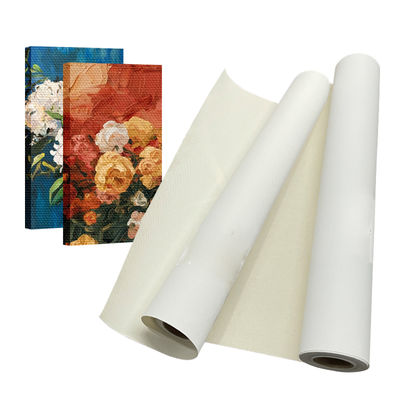 Digitales Tintenstrahldruckwerk Wasser 380 gm Polycotton Leinwandrolle