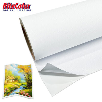 350 gms Matte Textured Wasserdichte Selbstklebende Leinwand für Hochoptimierte Wandkunst und Innenarchitektur