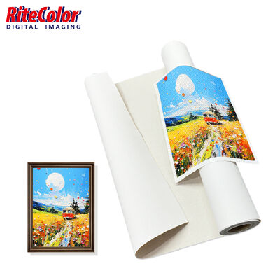 380gm Matte Polycotton-Leinwandrolle mit wasserdichtem Matte-Boden für Inkjet-Druck