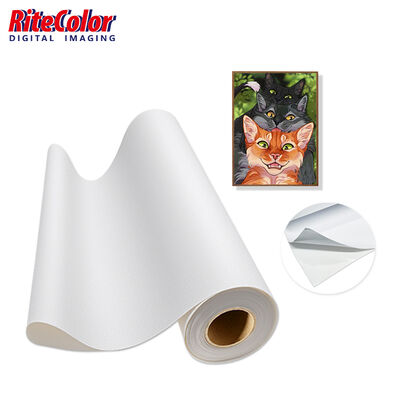 350 gms Matte wasserdichte selbstklebende Leinwand für Wandkunst und Innenarchitektur
