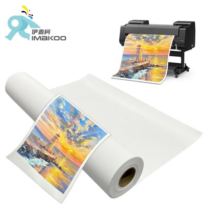 44 Zoll professionelle Kunst 100% Polyester Leinwand Rollen Weitformat Blank Matte 280gsm für Inkjet Giclee Drucken