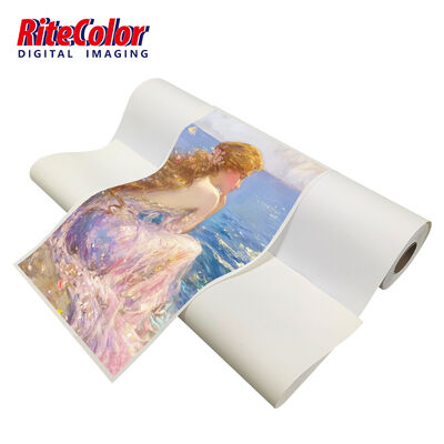 44'' 50' Schnelle Trocknung 380gm Matte Polycotton Leinwand für Öko-Lösungsmittel Latex UV-Tinten ideal für Kunstwiedergabe