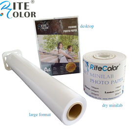Fotopapierglanz-Papierrolle des Tintenstrahl RC glatte für digitales Drucken Canons/Epson