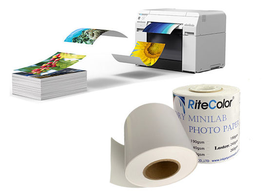 Sofortige trockene Foto-Papier-Rolle RC glatte Minilab für Fuji DX100 Epson
