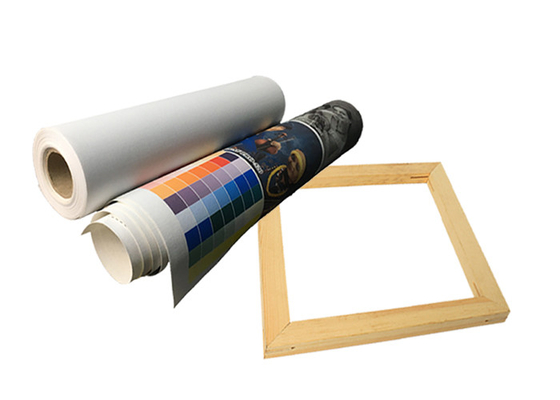 Querformat-Tintenstrahl Matte Poly Cotton Canvas Roll für Pigment-Färbungs-Tintendrucken